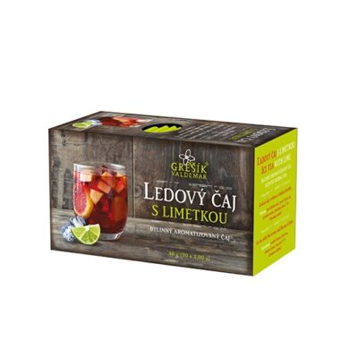 ledový čaj s limetkou
